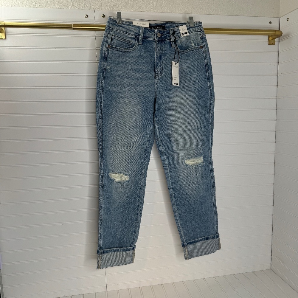 NEW Judge Blue Boyfriend Fit Jeans Mid Rise 7/28